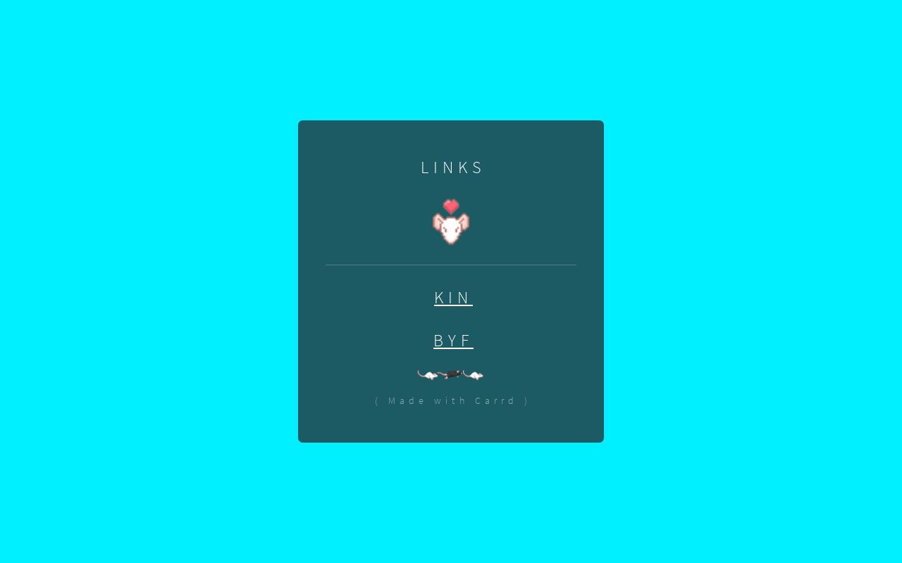 Carrd profile picture for @links